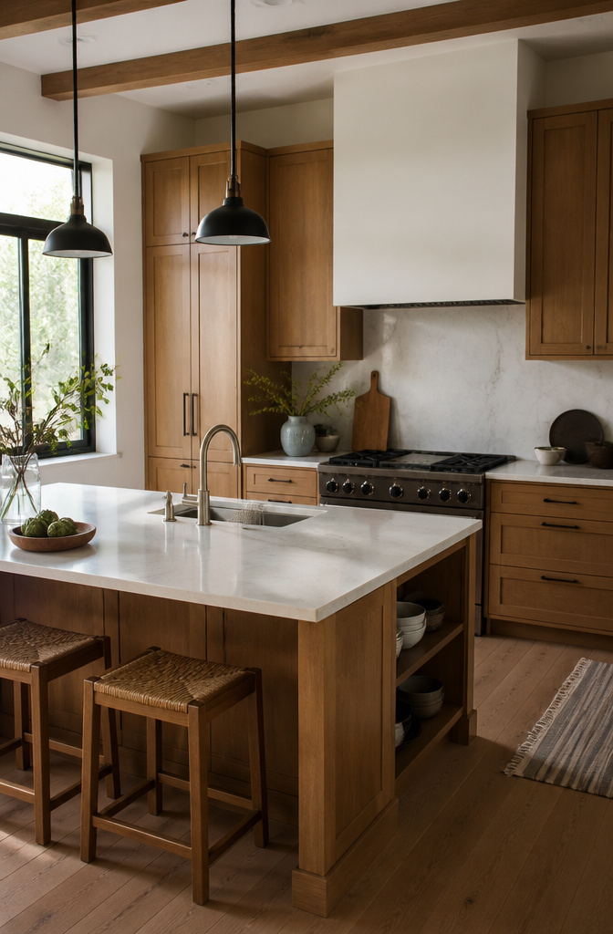 Kitchen cabinets featuring deep drawers and organized storage for cookware.